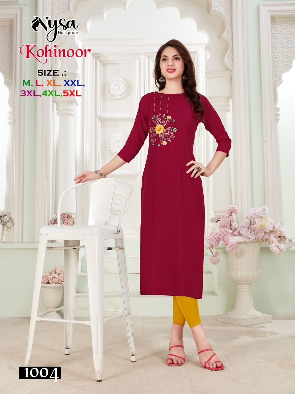 Nysa Kohinoor Ethnic Wear Wholesale Kurti Collection